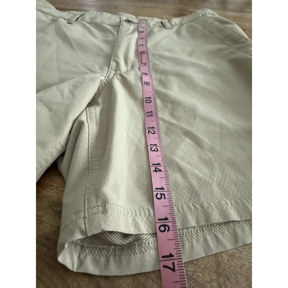 North Face Mens 32 Tan Hiking Shorts Stretch Performance Trail Outdoor Casual